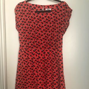 Old Navy Heart pattern red dress
